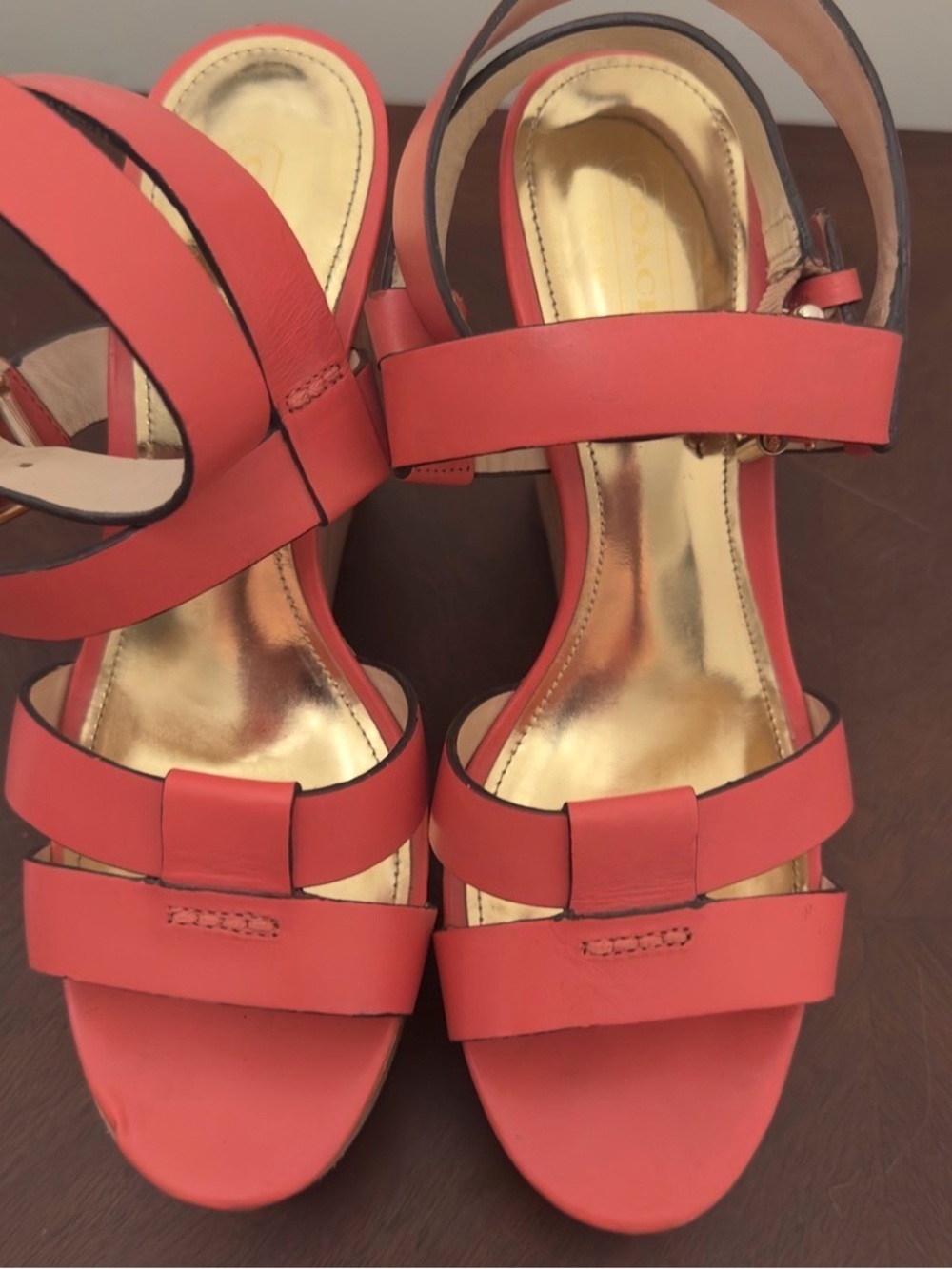 Coach Coral Strappy Platform Sandals